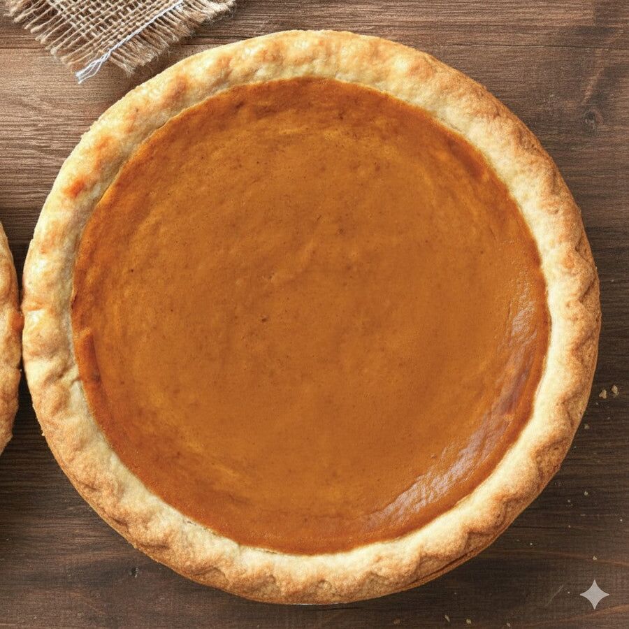Homemade pumpkin pie